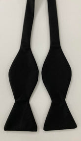 Marcella Black Pique Bow Tie #MPBT-2
